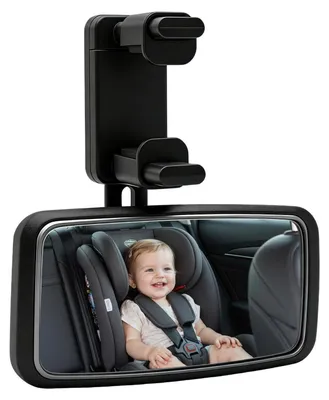 Immagine prodotto di Specchio per sedile auto per bambini, girevole a 360°, specchio convesso per seggiolino auto e ovetto