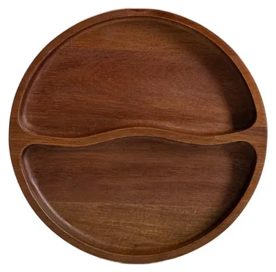 Produktbild von HOMLA MOOKA Tablett aus Akazienholz mit zwei Fächern 26 cm
