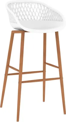 Image de vidaXL Tabouret de bar 4 pcs. Blanc