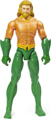 Immagine prodotto di DC Comics | AQUAMAN | Personaggio AQUAMAN 30 cm | Personaggio in scala 30 cm con decorazioni originali, mantello e 11 punti di articolazione - Giocattoli per bambini e bambine dai 3 anni