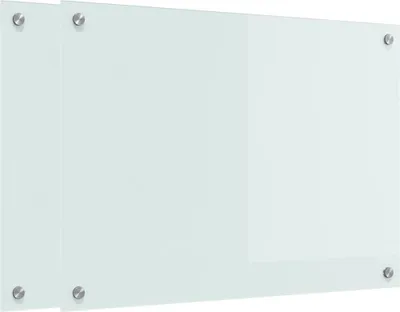 Produktbild von vidaXL Küchenrückwand 2 pcs Weiß 70 x 50 cm Gehärtetes Glas