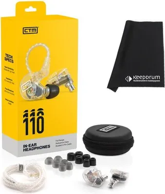 Image de CTM CE110 Casque d'écoute intra-auriculaire avec tissu de polissage