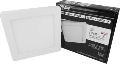 Produktbild von 12W LED Panel Ultra Slim 14mm Aufbau Deckenleuchte Spot Leuchte Warmweiß 850 Lumen Eckig