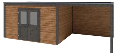 Immagine prodotto di Casetta da giardino in legno Nova 7.06x3.09 m - 21.82 m2 - 28 mm - impregnata