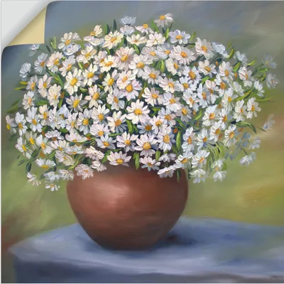 Produktbild von ARTland Wandbild, selbstklebend Margeriten Größe: 70x70 cm