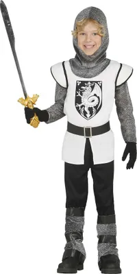Immagine prodotto di Fiestas Guirca - Costume da cavaliere medievale per ragazzi FG295 (128-134) (Nero)