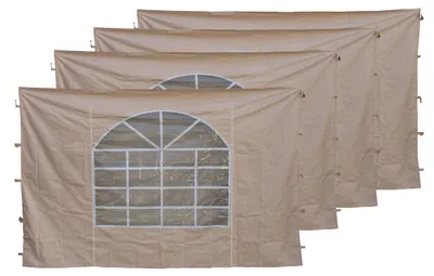 Obrázek produktu pro 4 panely s PVC oknem, rozměry 300x195 cm, určené pro konstrukci altánu