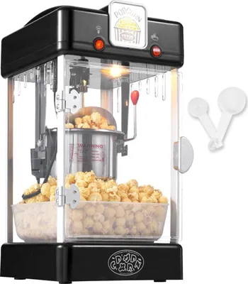 Image de Machine à pop-corn de table 300 W 2,5 oz Noir