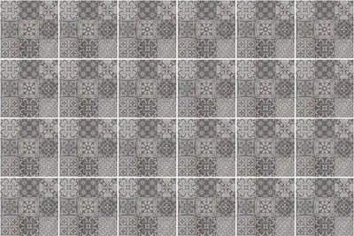 Produktbild von Fliesenaufkleber 20 x 20 cm – 24 Stück – Selbstklebend – Wasserfest – Pflegeleicht – Hitzebeständig – Für Küche & Bad – Geometrische Fliesen