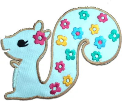 Produktbild von Eichhörnchen Tier - Aufnäher, Bügelbild, Aufbügler, Applikationen, Patches, Flicken, Zum Aufbügeln, Größe: 11.1 x 8.1 cm