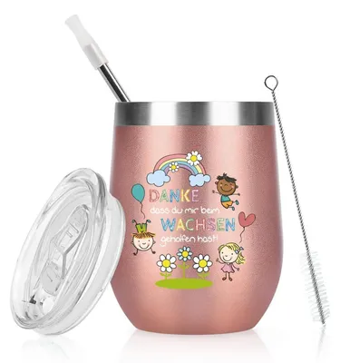 Obrázok produktu pre Termohrnček "Ďakujem, že mi pomohla rásť" 350 ml, ružové zlato