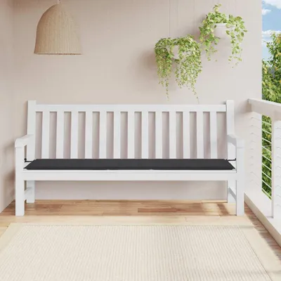 Obrázok produktu pre vidaXL Vankúš na záhradnú lavičku čierny 200x50x4 cm Oxford tkanina