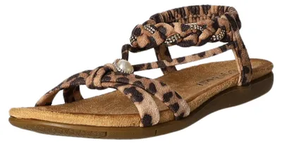 Produktbild von girlZ onlY Kinder-Mädchen-Sandalette Leoprd-Braun, Farbe:braun, EU Größe:37