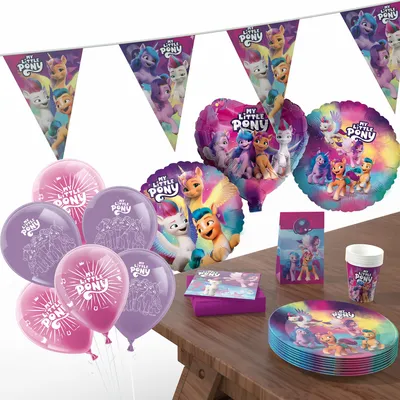 Produktbild von My Little Pony XXL Party-Set Tischdeko für Kindergeburtstag Pferde-Fans Ponys