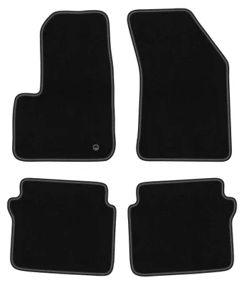 Obrázek produktu pro Velurové autokoberce pro: Chrysler Sebring III 2007-2010 (sedan) – sada 4 ks, černé, na míru – Wielganizator BASIC
