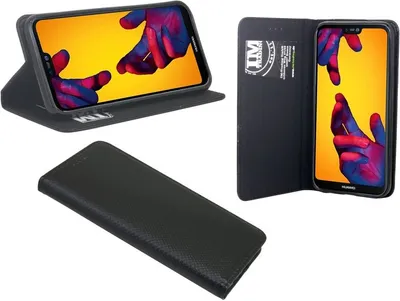 Produktbild von Huawei P20 Lite Handyhülle Tasche Flip Case Smartphone Schutzhülle Schwarz