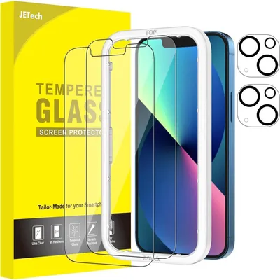 Obrázok produktu pre ochranná fólia na iPhone 13 mini s ochranou fotoaparátu a pomôckou na polohovanie 2-pack