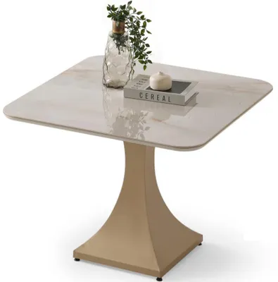 Obrázek produktu pro Béžový konferenční stolek, moderní, elegantní, čtvercový, stylový