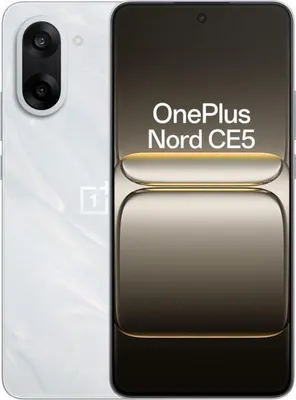 Immagine prodotto di OnePlus Nord CE5 | Marble Mist | 6,77" | Fluid AMOLED | 1080 x 2392 pixel | Mediatek | RAM interna 8 GB | 128 GB | Doppia SIM | 4G | Risoluzione fotocamera principale 50+8 MP | Risoluzione fotocamera secondaria 16 MP | Android | 15 | 5200 mAh