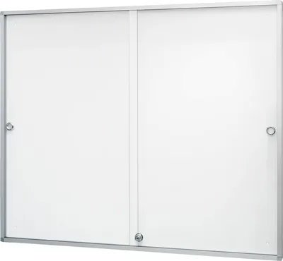 Produktbild von Magnetoplan Schaukasten de luxe mit Schiebetüren für den Innenbereich, 1108 x 938 x 30 mm, 5 x 3 A4