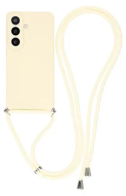 Produktbild von Samsung Galaxy A57 Hülle - Coverup Colour TPU Back Cover mit Handykette - Ecru