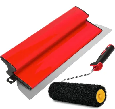 Image de Spatule de 40 cm avec rouleau de peinture de 23 cm pour la décoration murale