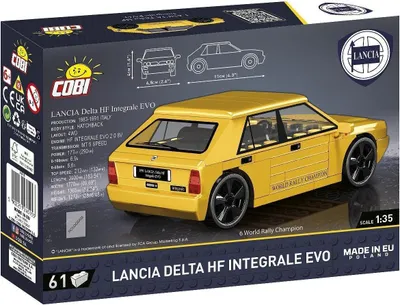 Produktbild von Lancia Delta HF Integrale EVO 1991 Modellset 1:35, 61 Teile