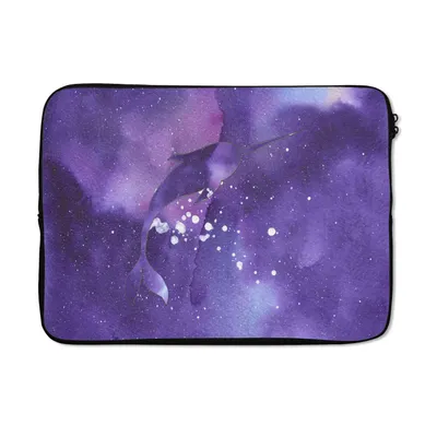Produktbild von MuchoWow® Laptop Hülle 14 ZollNarwal - Weltraum - Farben Laptoptasche - Laptoptasche - Stoßsicher - Schutzhaube
