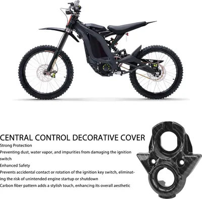 Produktbild von Zentralkontrolle Dekorative Abdeckung Kohlefasermuster Ersatz für Surron Light Bee x s