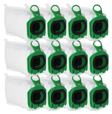 Produktbild von 12 Stück Staubsaugerbeutel für Vorwerk Kobold VB100 VB 100 FP100 FP 100, Beutel Filtertüten für Kobold VB100 Akku‑Staubsauger, für Ersatz im Haushalts‑Staubsaugerbetrieb