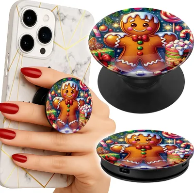 Immagine prodotto di Supporto telefono Popsocket per dito / stand - PIERNIK, CUKIERKOWE WZORY