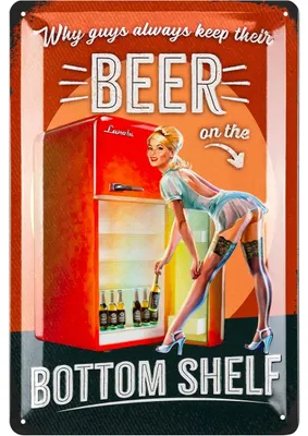 Produktbild von LANOLU Blechschilder retro Bier unten Geschenke für Bierliebhaber, Blechschild Bier, Wer Bier trinkt hilft der Landwirtschaft Schild