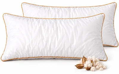 Produktbild von 2er Set Kapok Kissen 40x80cm Gefüllt mit 100% Kapok (2 x Kapok-40x80cm)