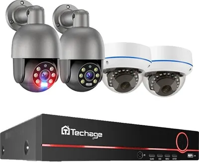 Image de Système de caméra, résolution 5MP, extensible à 16 canaux, 8CH NVR 4 caméra, Aucun, prise UE