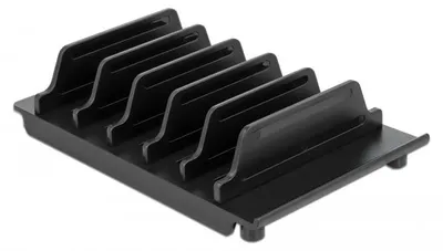 Produktbild von DeLOCK Geräteständer für 6 Tablets oder Smartphones schwarz, Schwarz, Kunststoff, 145 mm, 95 mm, 35 mm