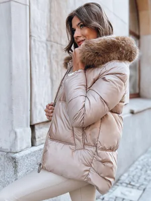 Zdjęcie produktu dla Damska kurtka zimowa Dstreet Sparkle caramel XL