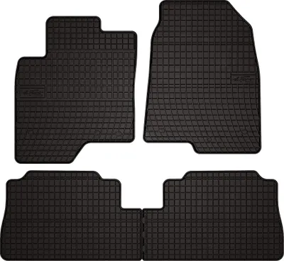 Produktbild von Gummifußmatten passend für Chevrolet Captiva (SUV, Bj. 2006-2017) –  schwarz, passgenau, mit Befestigungen set 4 Stk. - Gummi-Automatten