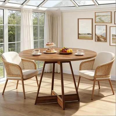 Produktbild von Esstisch Kleine Küchentisch Frühstückstisch Bistrotisch für 2–4 Personen 100 x 100 x 75cm(nur Tisch)