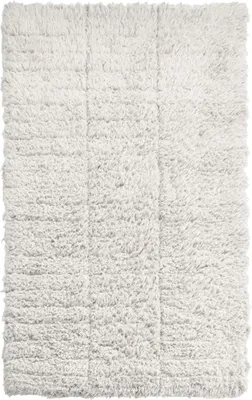 Produktbild von ZONE Badematte Badvorleger Badteppich 50x80cm TILES soft grey grau