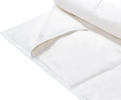Produktbild von BELIANI Bettdecke Weiß Japara Baumwolle Entenfedern Entendaunen 200 x 200 cm geräuscharm luftdurchlässig leicht ganzjährig Schlafzimmer