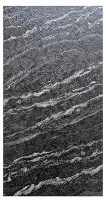 Produktbild von Home Deluxe SPC Wandpaneele EDA  – SPC 244x120 pro Paneel - 2er Set - Marmor Schwarz Matt | Einfache Installation & Wasserfest, UV-beschichtet