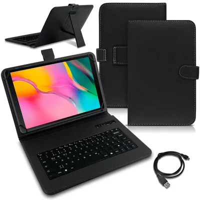 Produktbild von Tablet Hülle Samsung Galaxy Tab A 10.1 2019 Tasche Keyboard Schutzcase BluetoothFarben:Schwarz