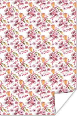 Produktbild von MuchoWow® Poster Blumen - Blüte - Farben 40x60 cm - Plakate für die Wand - Poster Babyzimmer