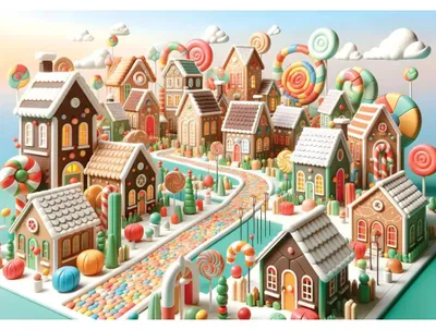 Produktbild von Yazz Puzzle Candy Land - 1000 Teile buntes Puzzle für Kinder