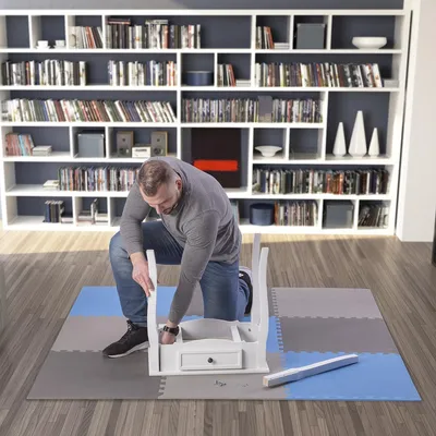 Produktbild von Mp10 Puzzle-matte Unterlegmatte Blau 9 Elemente 10mm