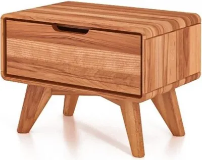 Produktbild von Nachttisch Gerg 2 aus Kernbuche massiv 47x30x33 cm mit 1 Schublade
