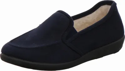 Produktbild von Rohde Damen Hausschuh Ballerina Slipper Fußbett Ballerup 2224, Größe:39 EU, Farbe:Blau