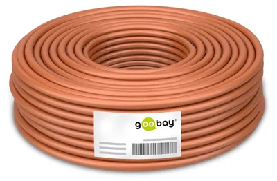Imagen del producto de Cable de red dúplex CAT 7aS/FTP, color naranja, 100 metros