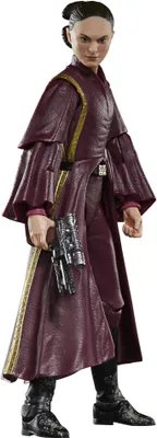 A Star Wars action figure of Padmé Amidala.