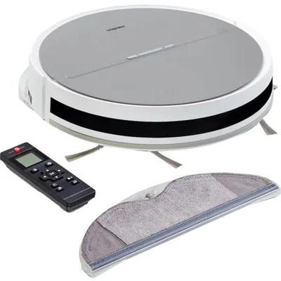 Immagine prodotto di MEDION Robot aspirapolvere con funzione mopping e navigazione sistematica E35 SW (potenza di aspirazione 2000 Pa, navigazione giroscopica con linee a S sistematiche, 2 spazzole laterali e sensore a muro)